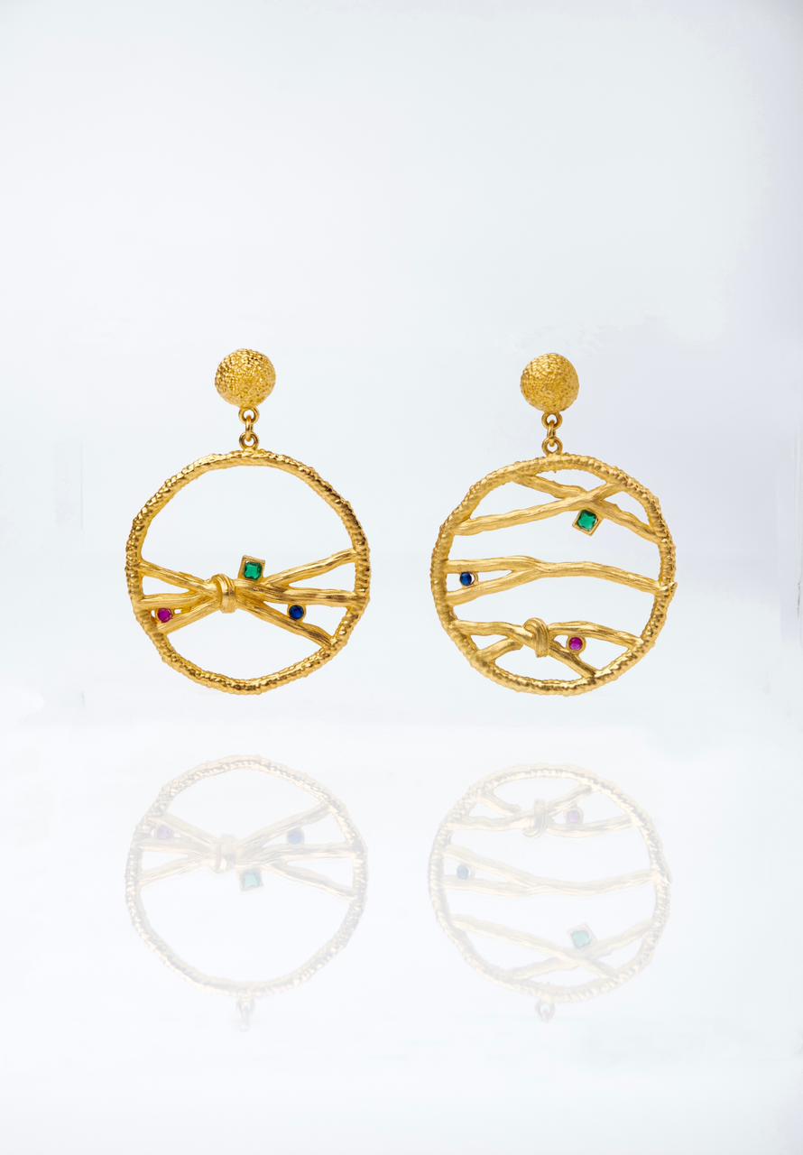 Sara Abi Kanaan in “The Orbit Knots Earrings”