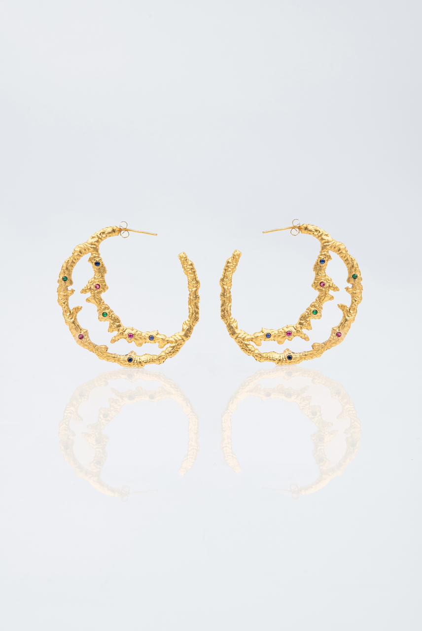 Hanady Mehanna in “The Celestial Droplets Earrings”