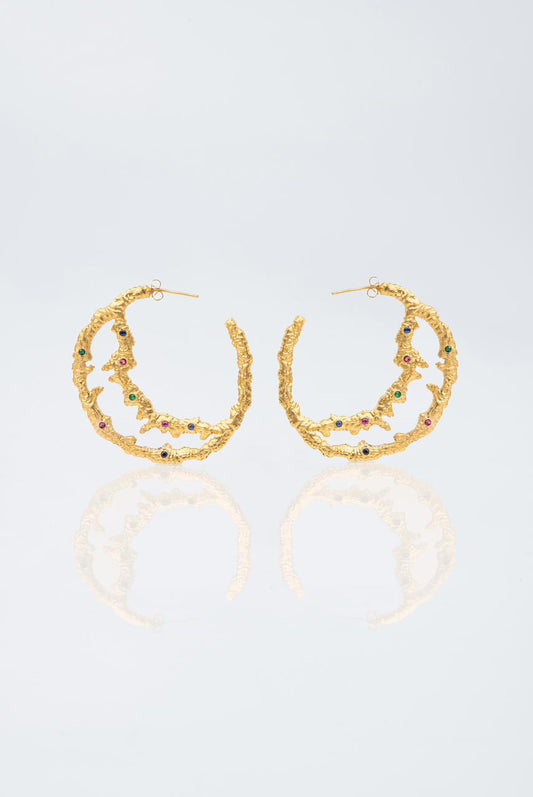 Hanady Mehanna in “The Celestial Droplets Earrings”