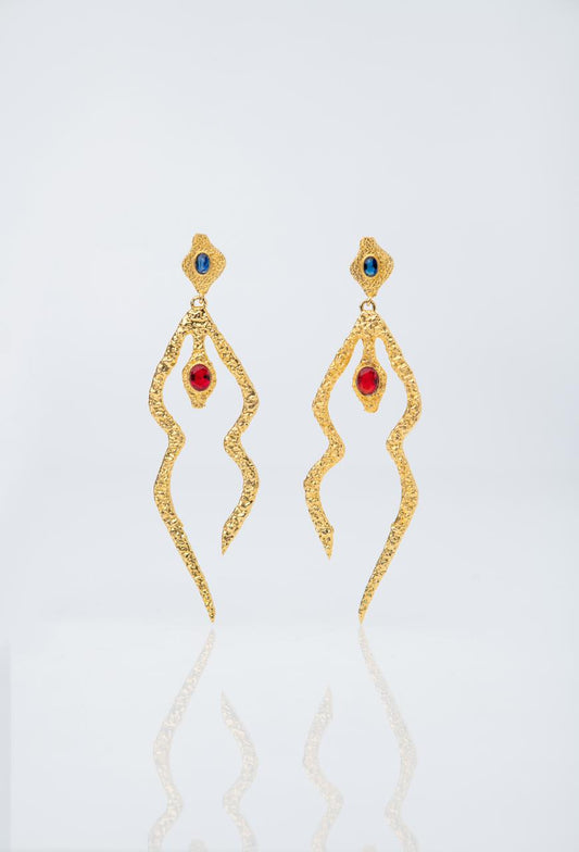 Elsa Zgheib in “The Serpent’s Rope Earrings”