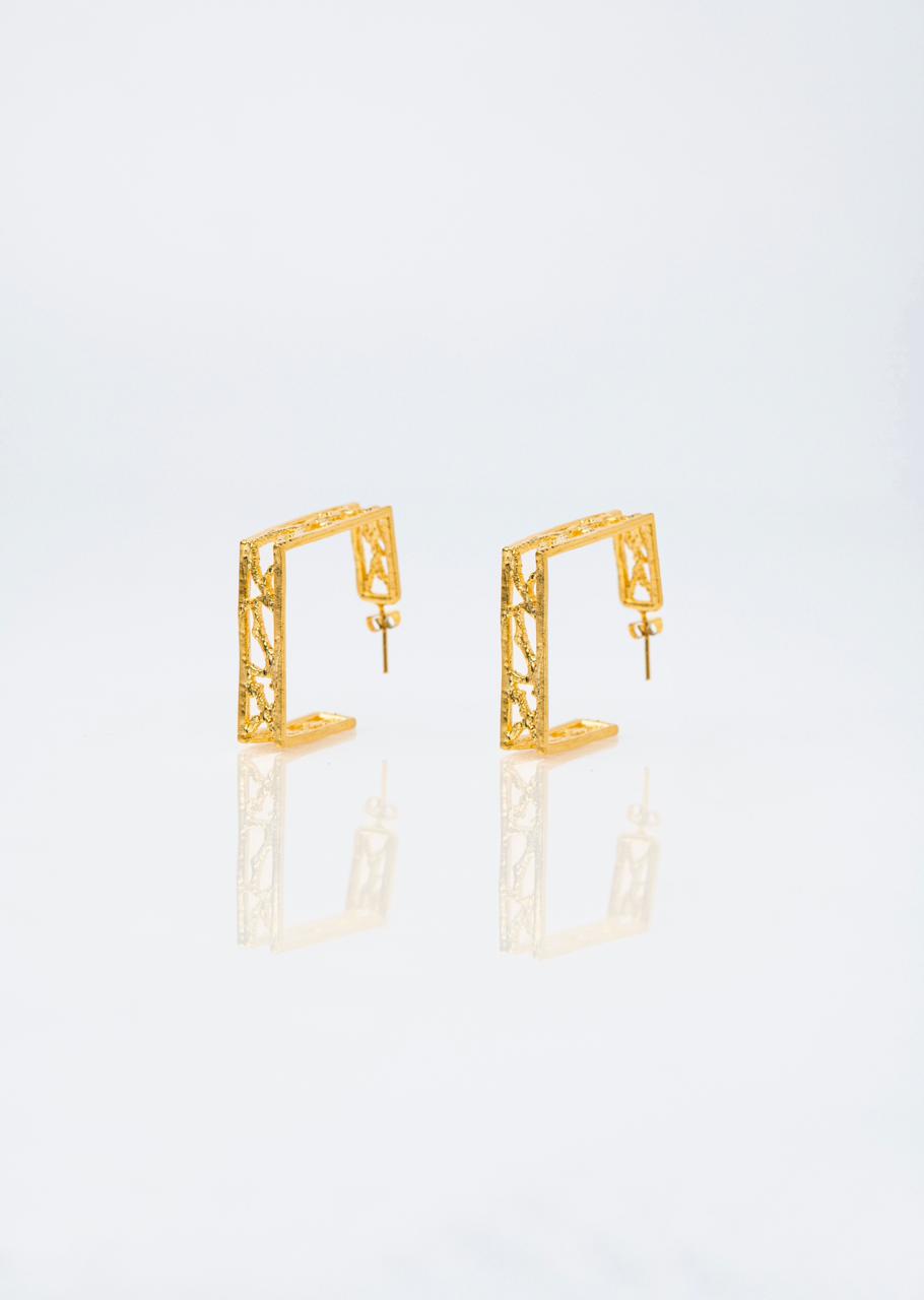 The Squared Twirl Hoops