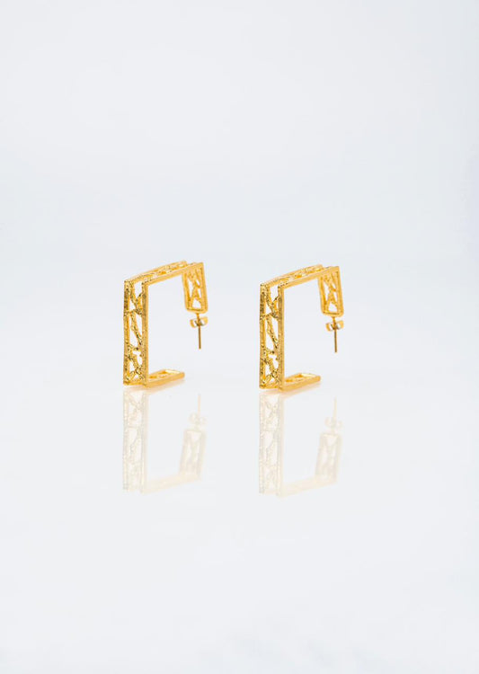 The Squared Twirl Hoops