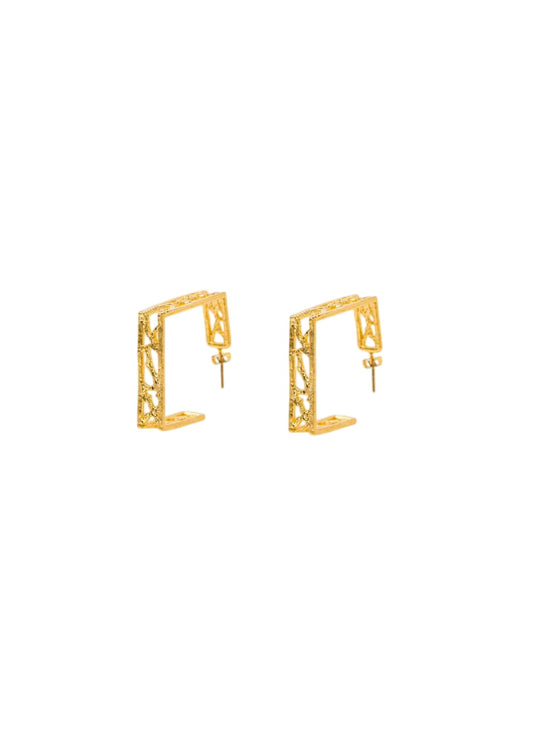 The Squared Twirl Hoops