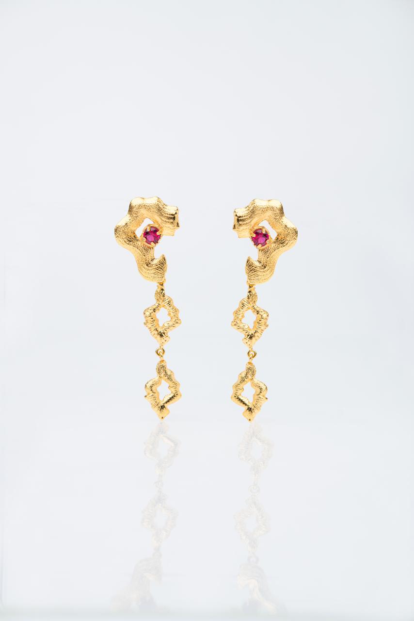 The Flaming Rosé Earrings