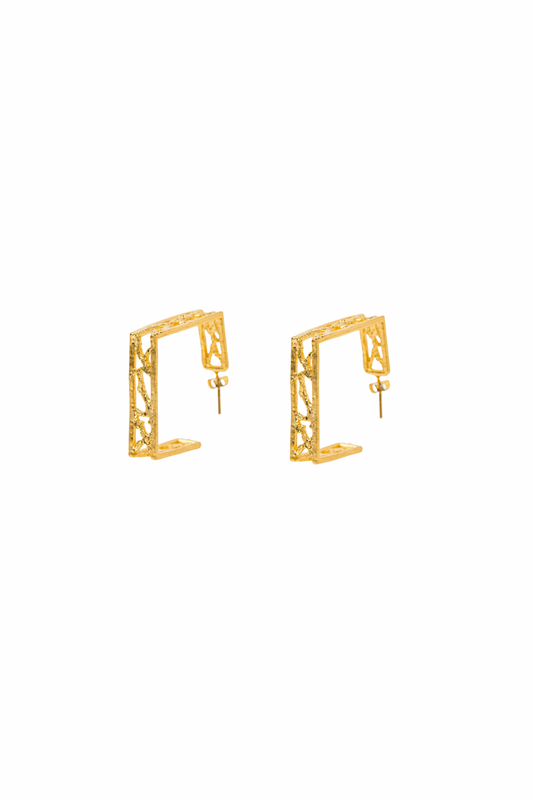 The Squared Twirl Hoops
