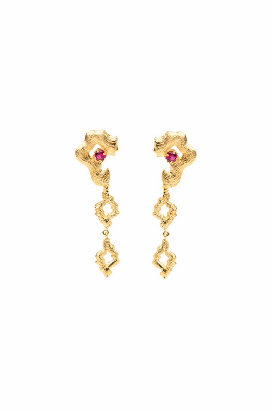 The Flaming Rosé Earrings