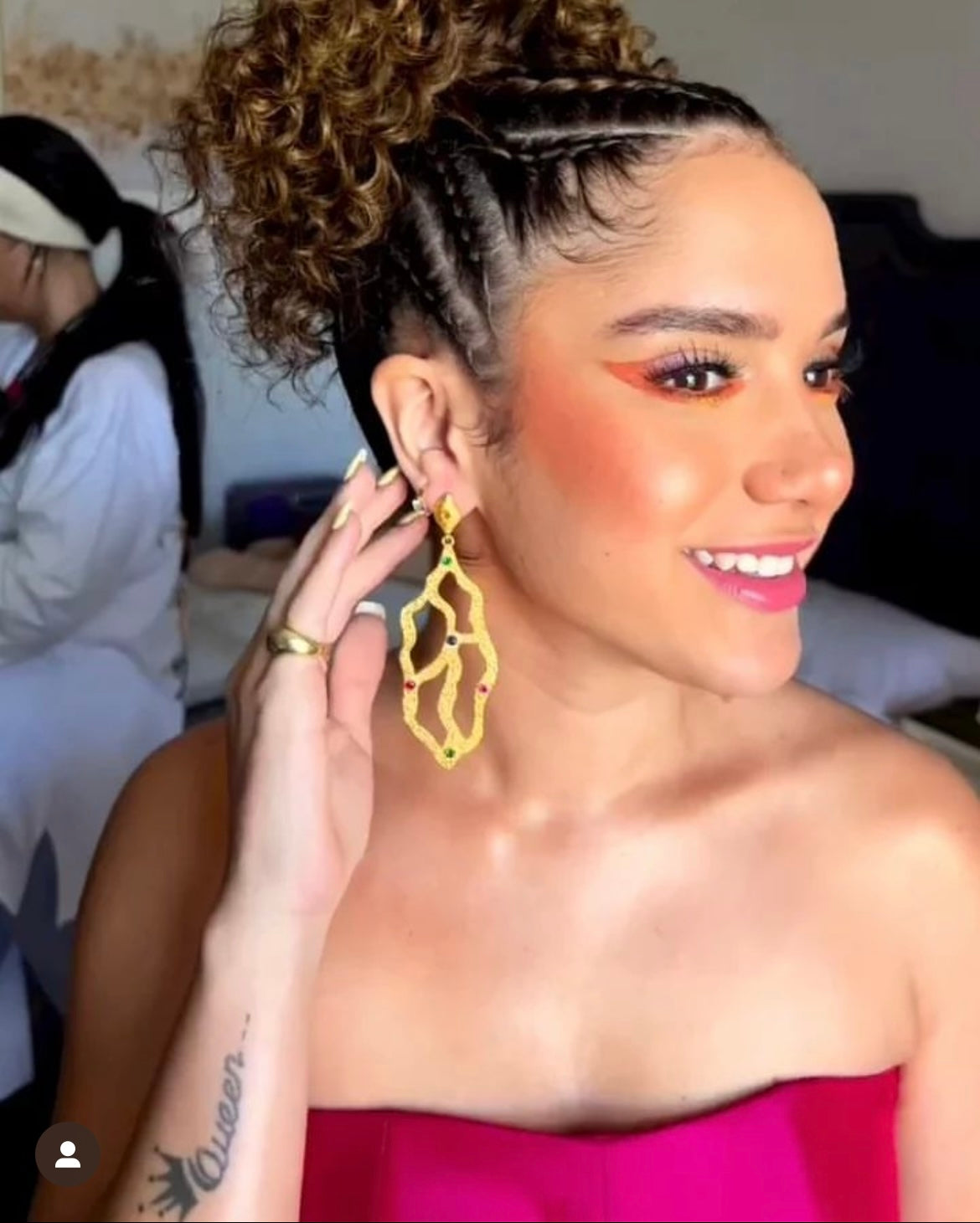 Rana Raeis in “The Divine Map Earrings”