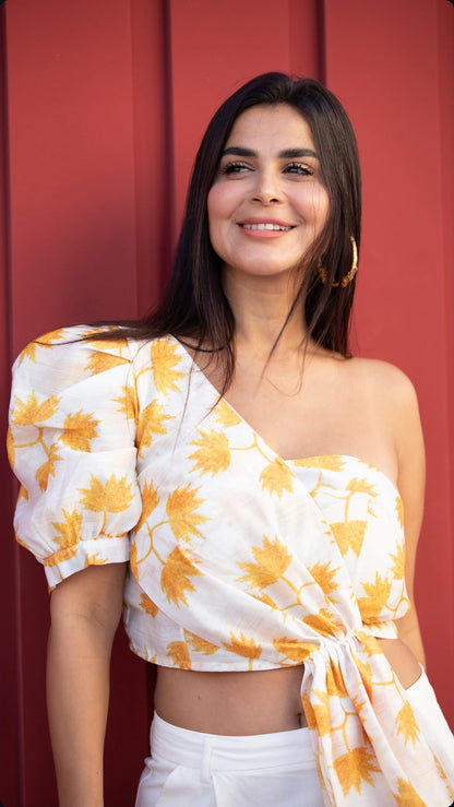 Rania Mansour in “The Sacred Ruins Earrings”