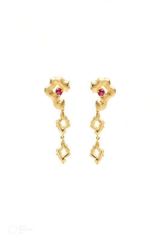 The Flaming Rosé Earrings